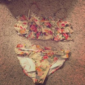 Flower Print Ralph Lauren Bikini Bathing Suit
